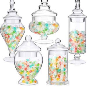 5 pc. Apothecary Jars with Lids